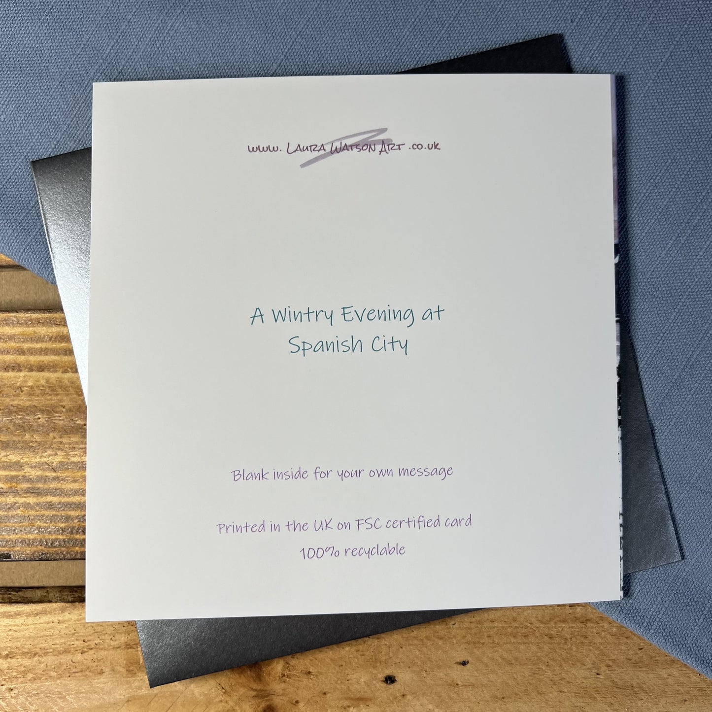 A Wintry Evening at Spanish City Christmas card