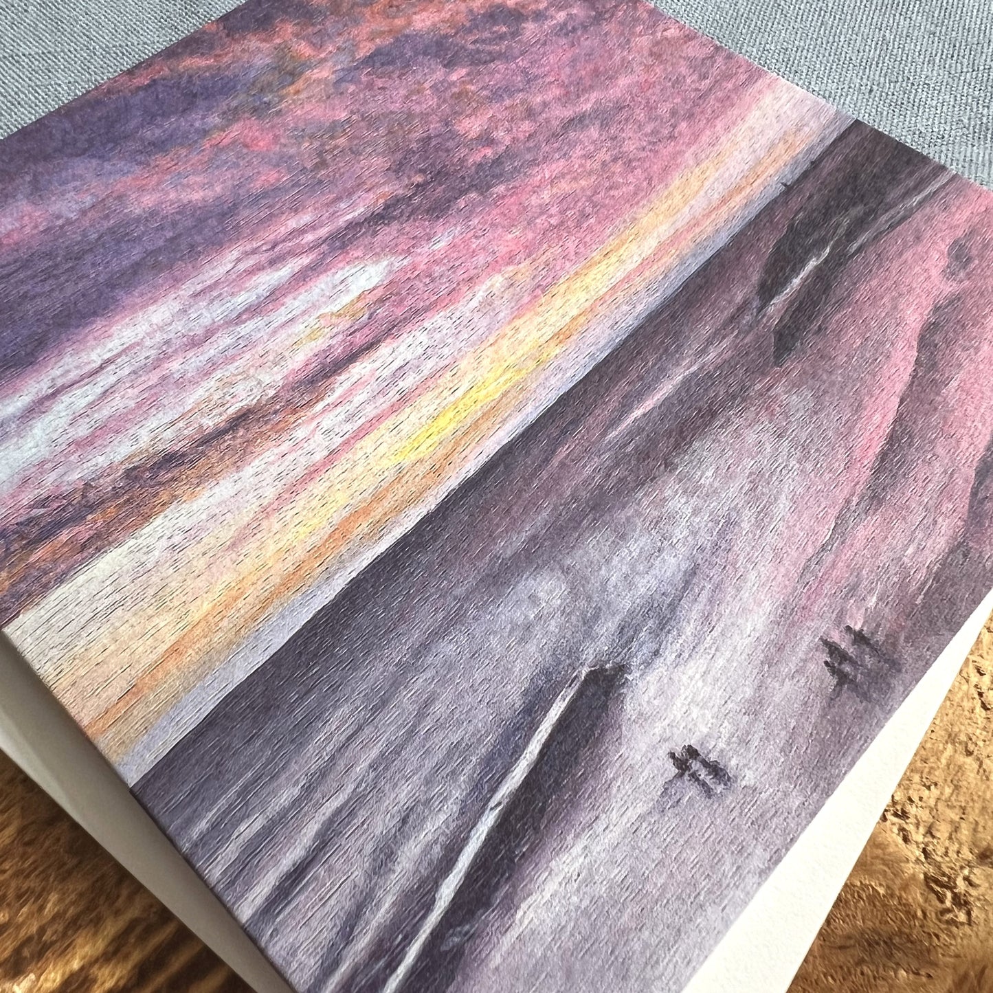 Sea Swimmers at Cullercoats Bay greetings card