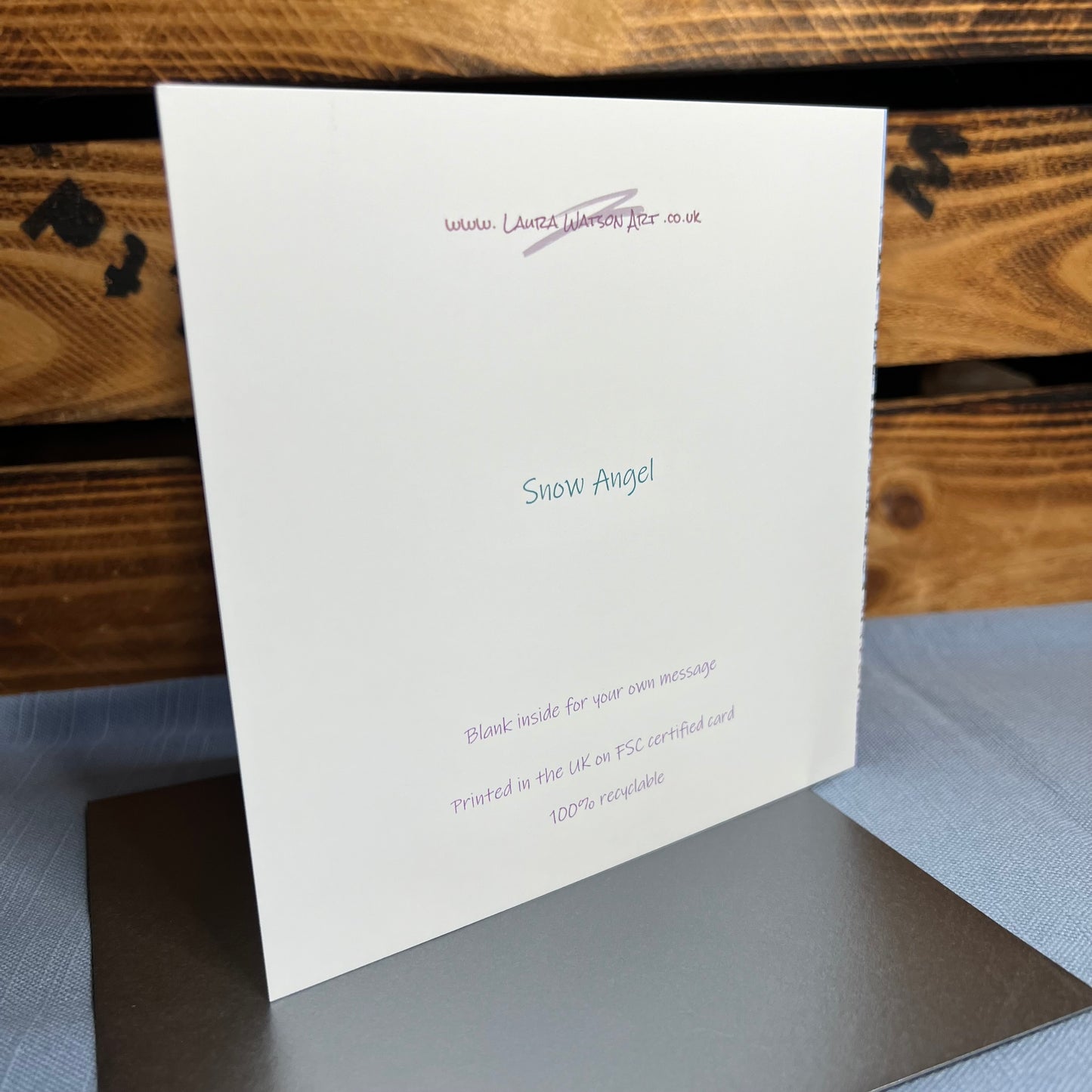 Snow Angel Christmas card