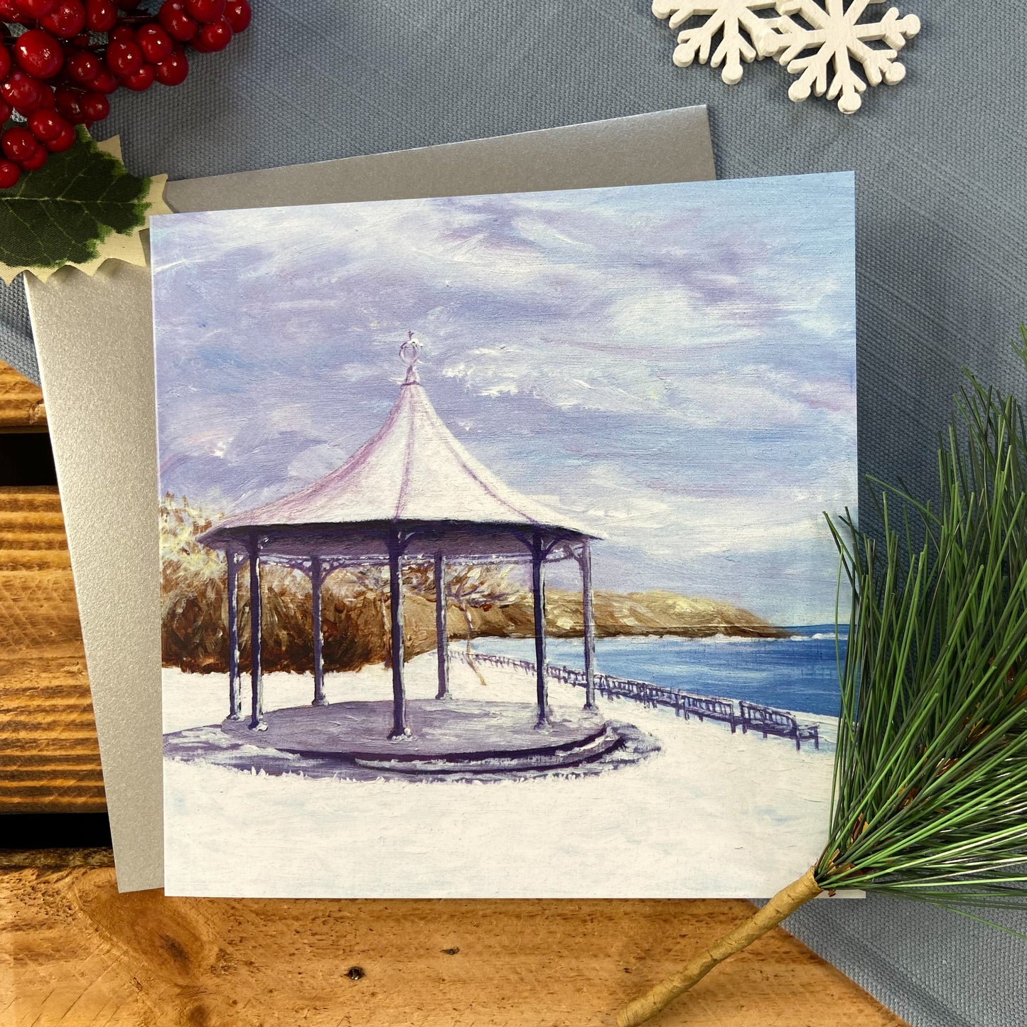 Bandstand at Crescent Gardens Christmas card