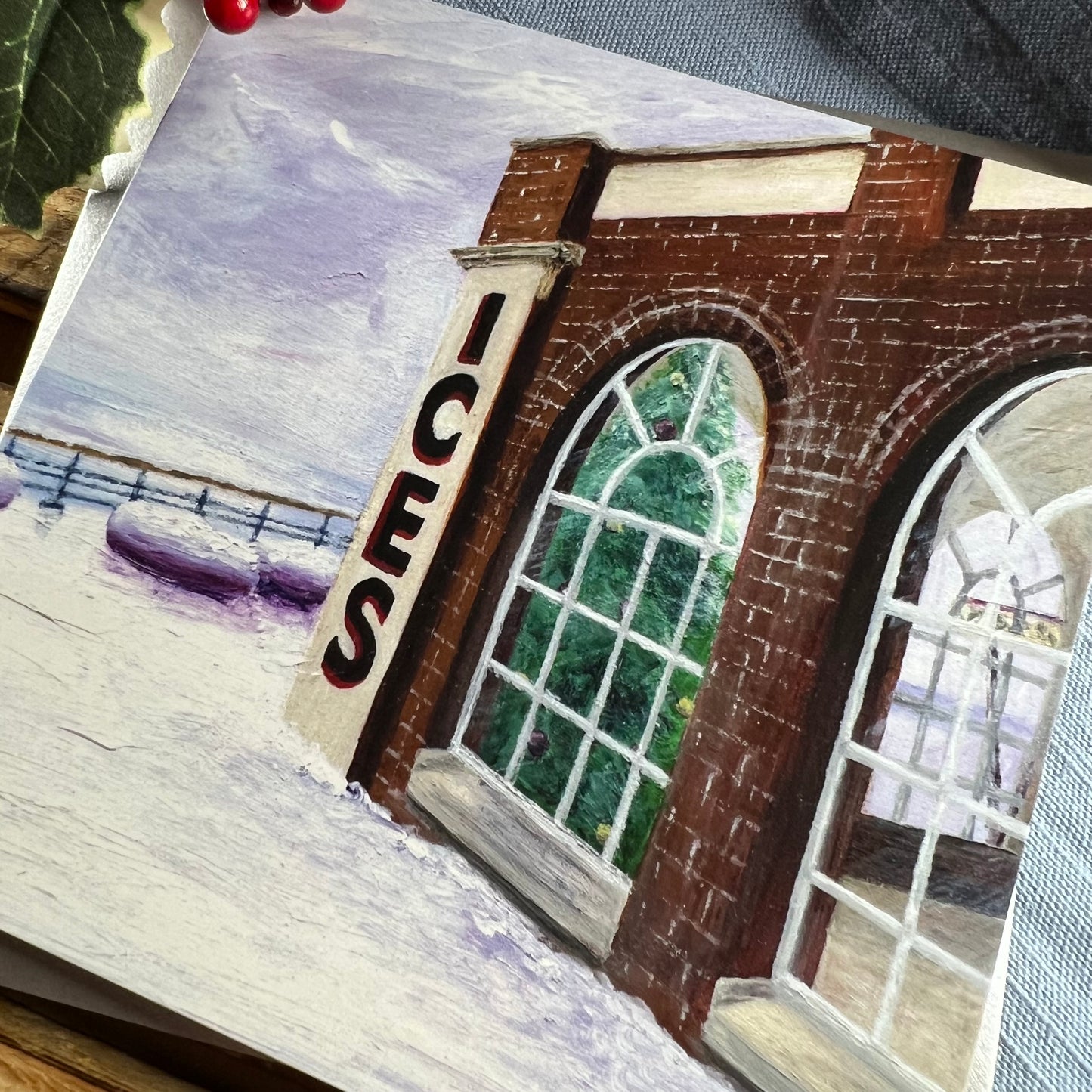 Christmas at the Rendezvous Cafe Christmas card