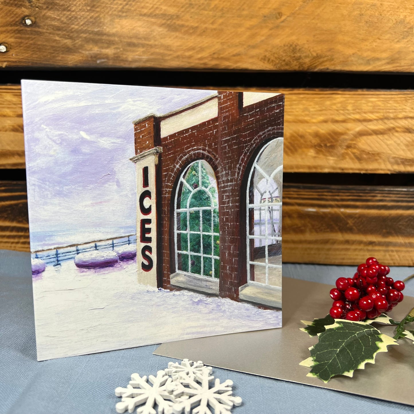 Christmas at the Rendezvous Cafe Christmas card