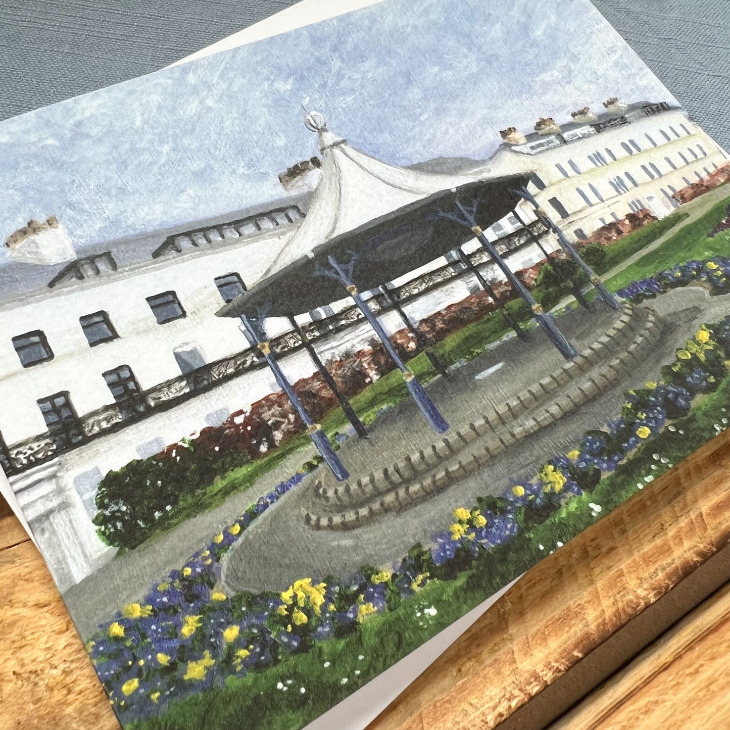 Crescent Gardens, Filey greetings card