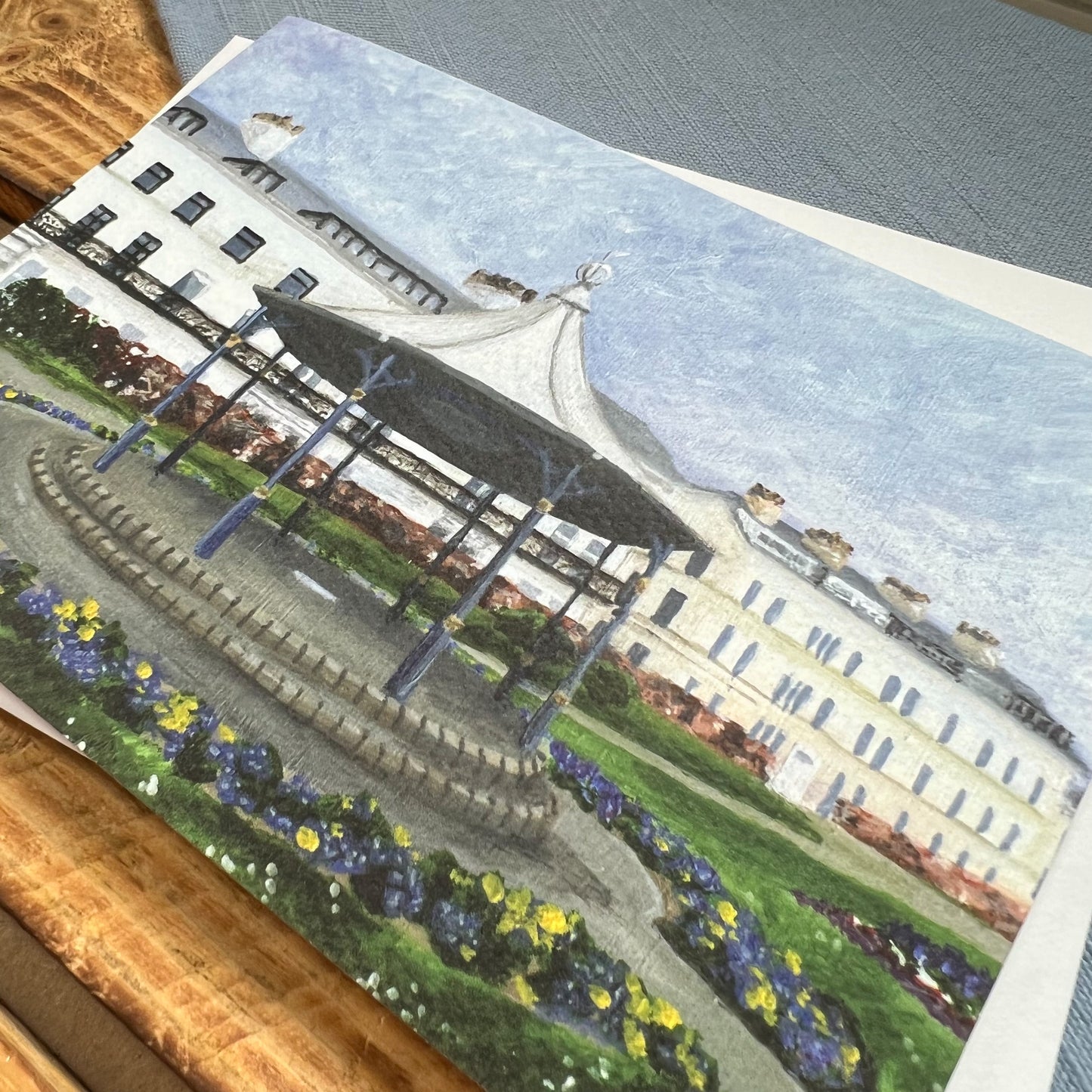 Crescent Gardens, Filey greetings card