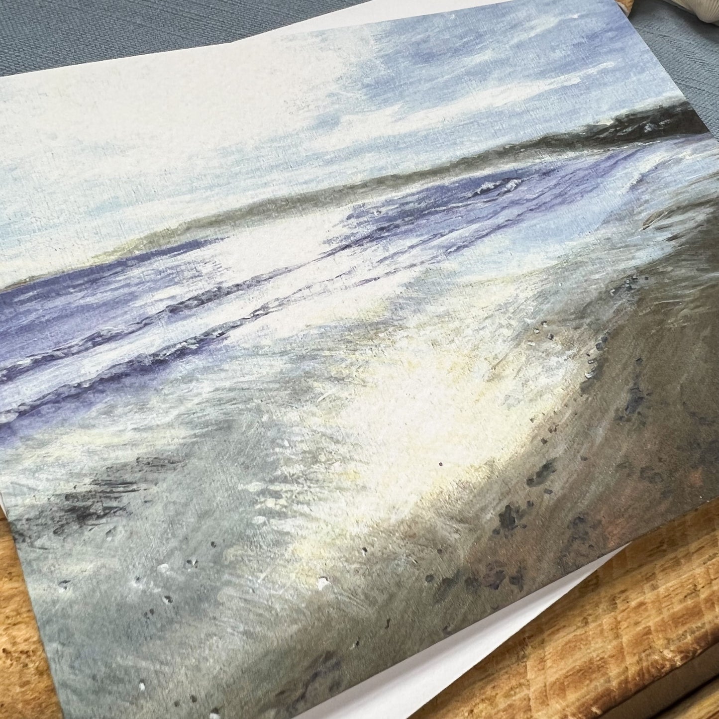 Filey Beach greetings card