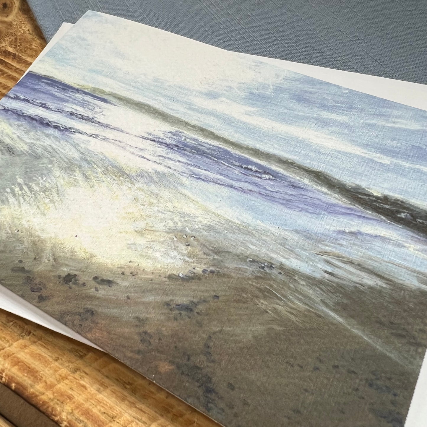 Filey Beach greetings card