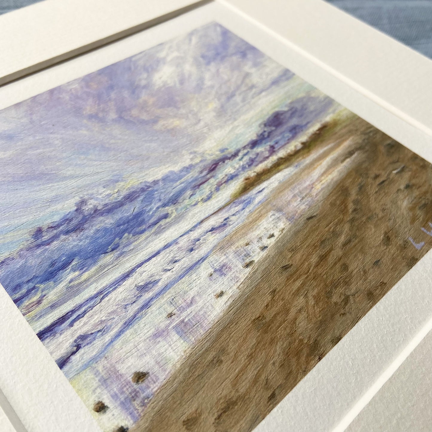 Reflections, Seaton Sluice Beach giclee print