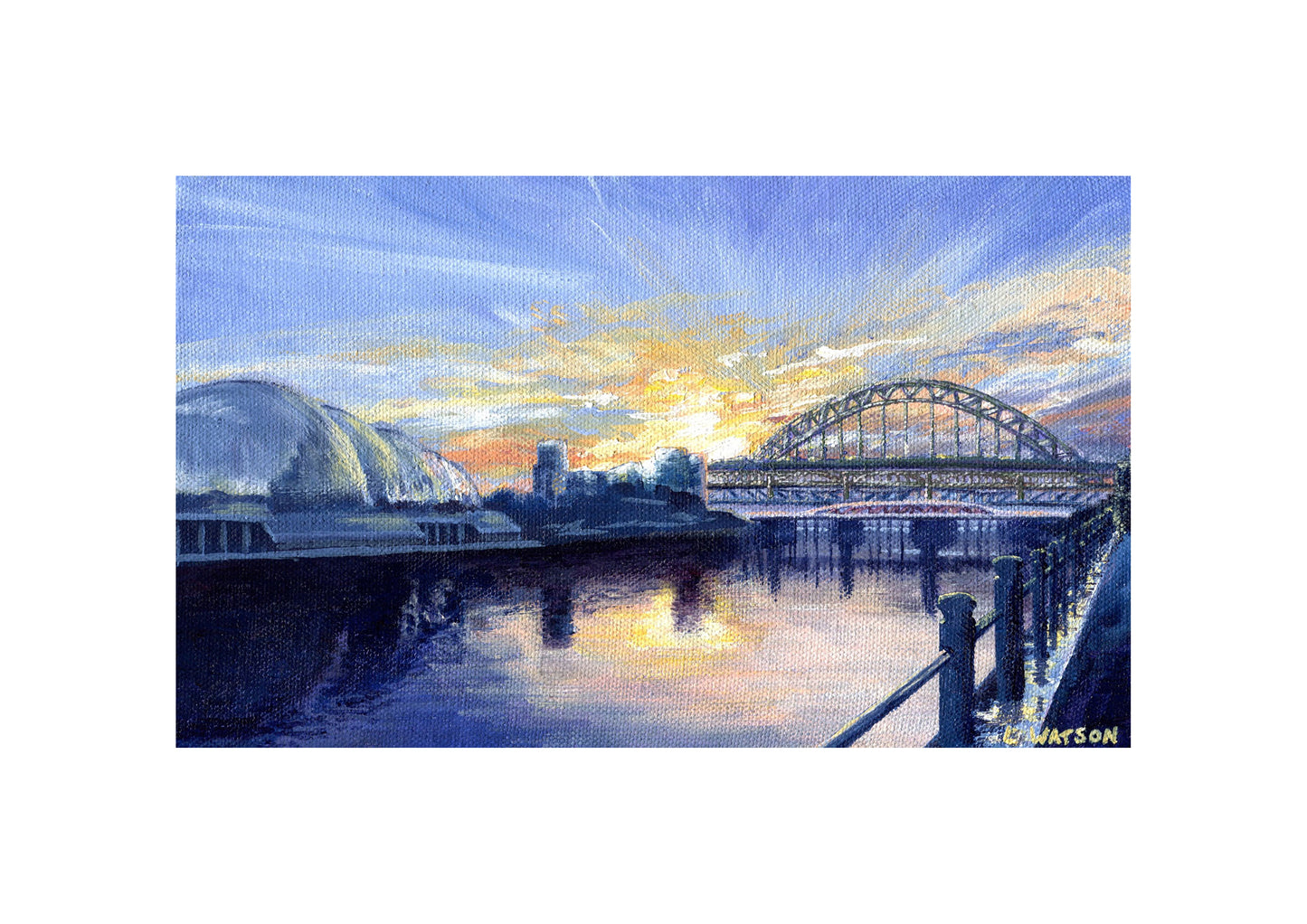 River Tyne giclee print