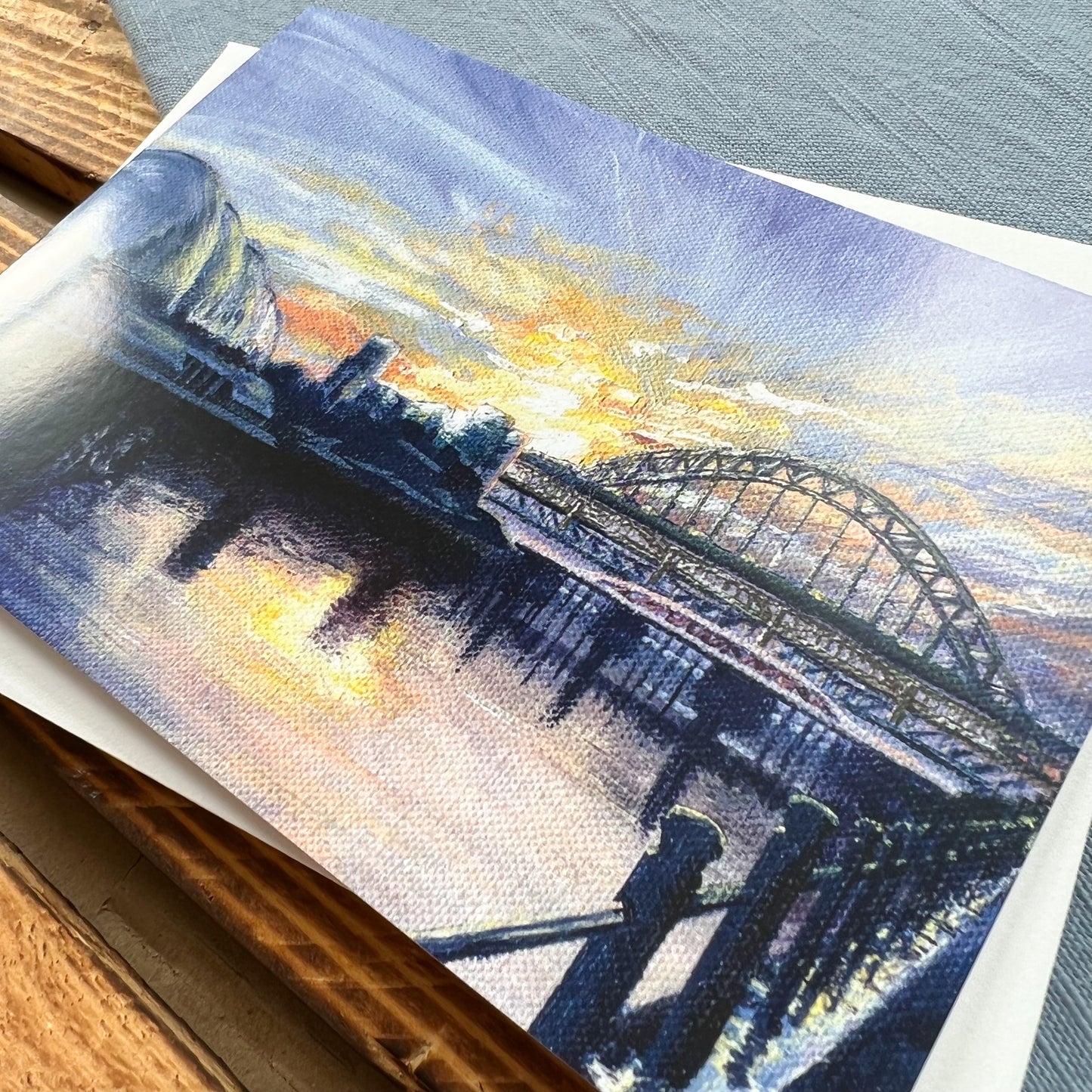 River Tyne greetings card