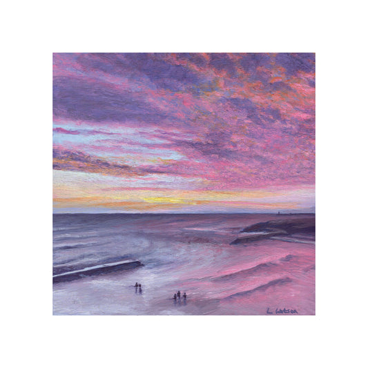 Sea Swimmers at Cullercoats Bay giclee print