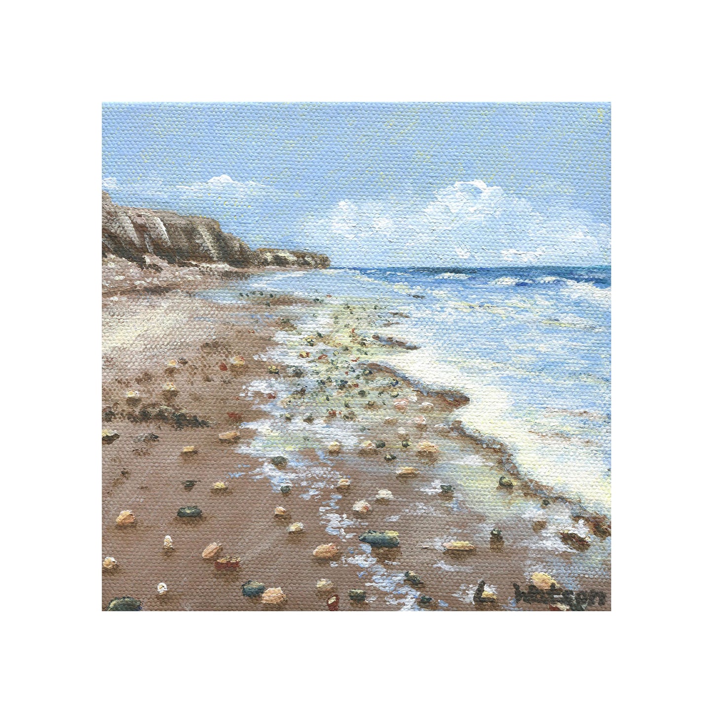 Seaham Beach giclee print