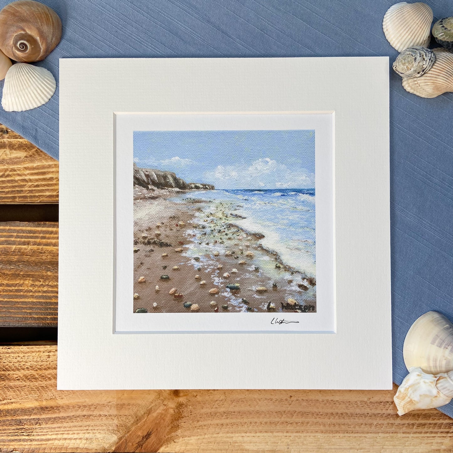 Seaham Beach giclee print