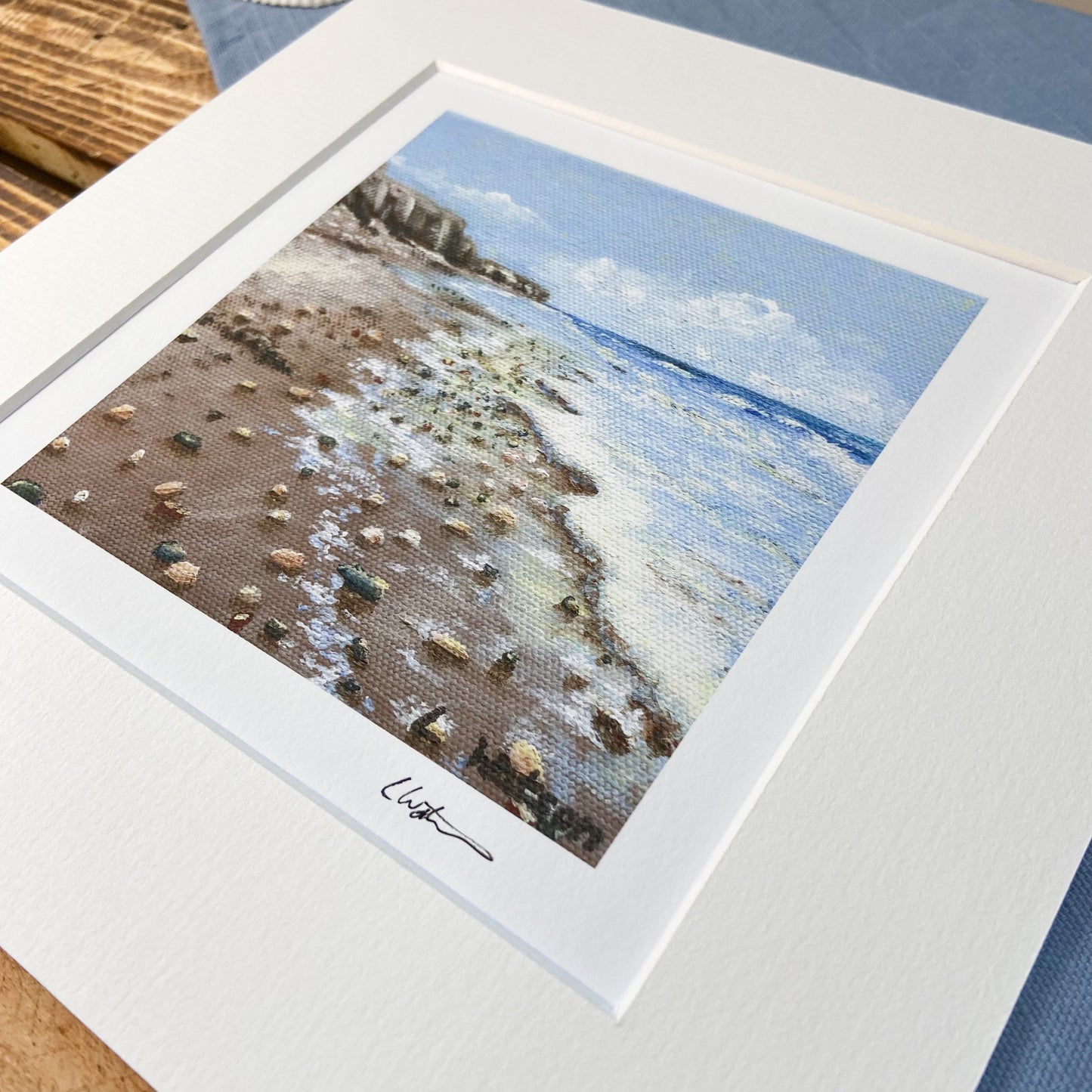 Seaham Beach giclee print