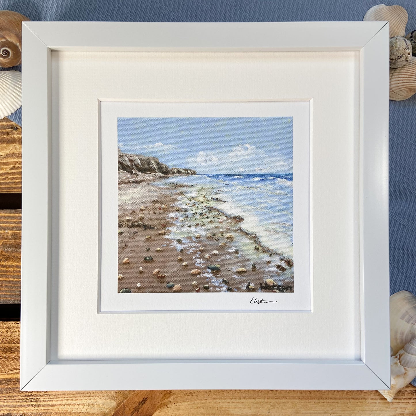 Seaham Beach giclee print