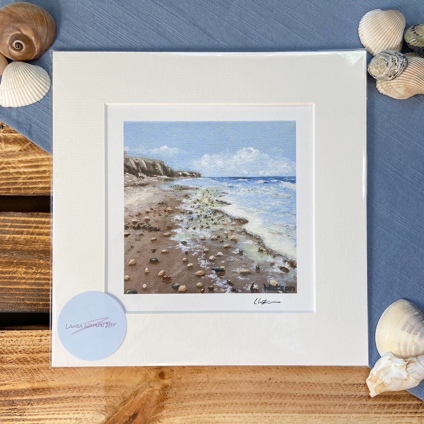 Seaham Beach giclee print