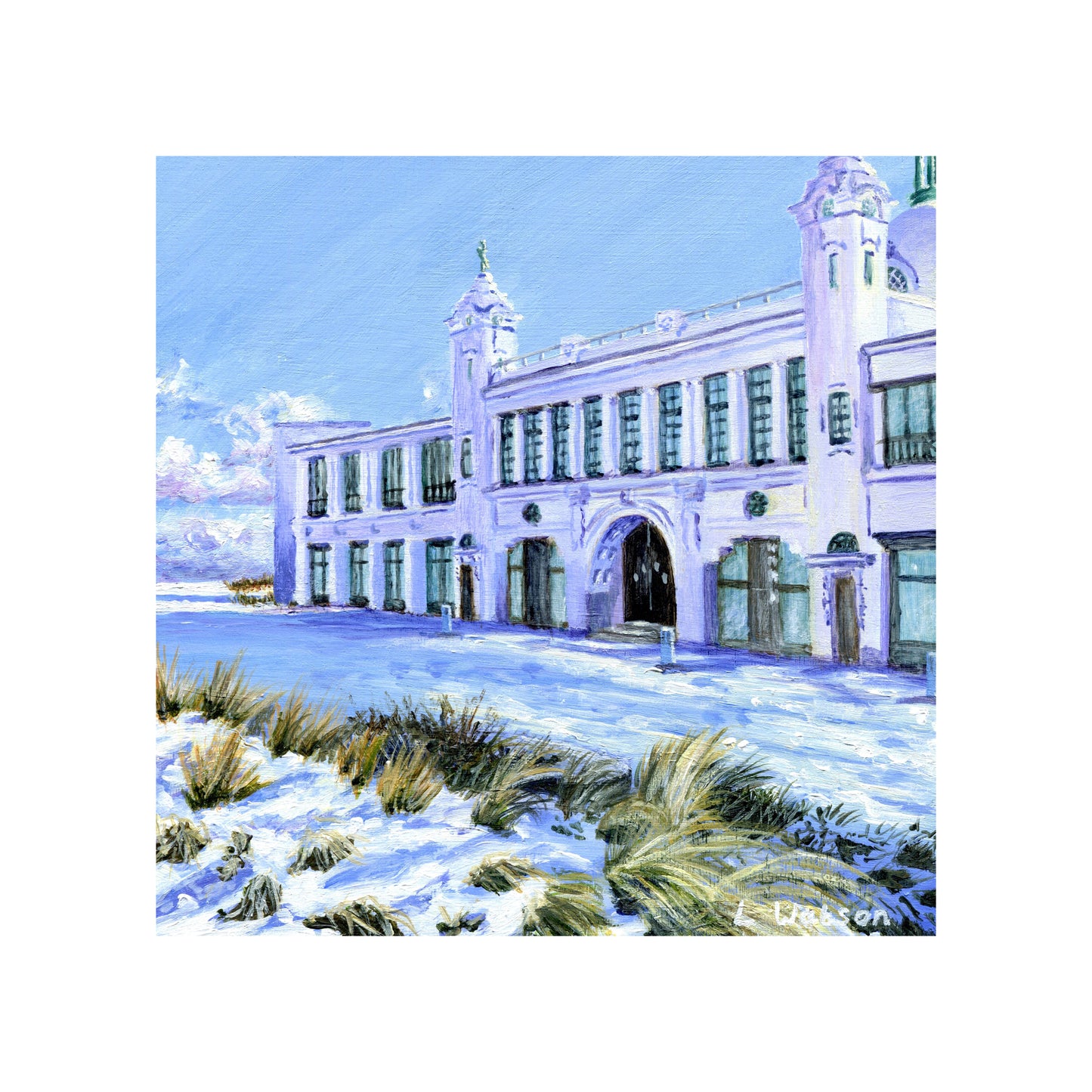 Snow at Spanish City giclee print