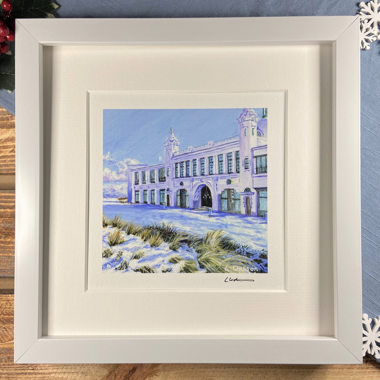 Snow at Spanish City giclee print