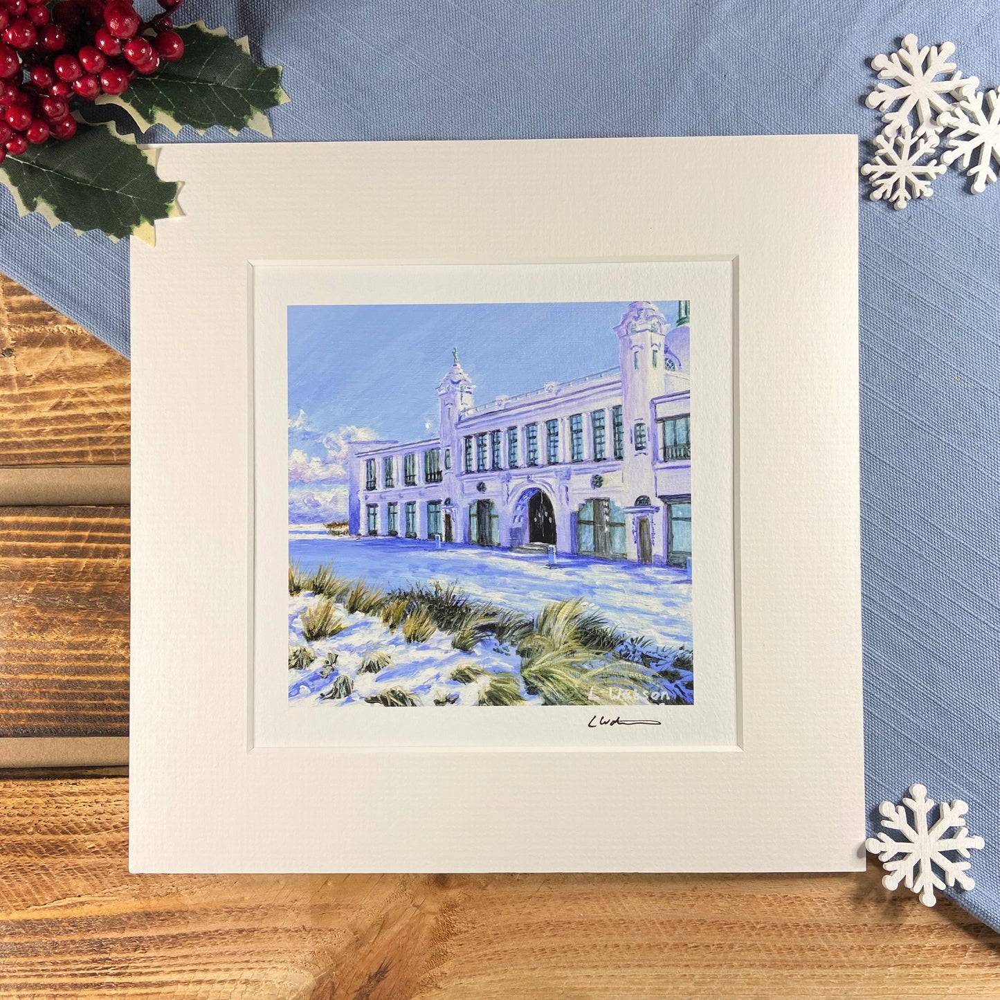 Snow at Spanish City giclee print