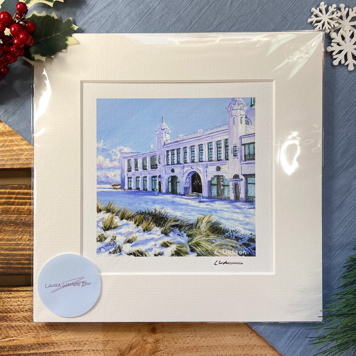 Snow at Spanish City giclee print