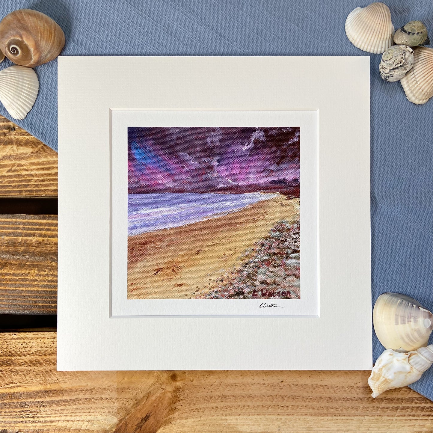 Storm Clouds over Druridge Bay giclee print