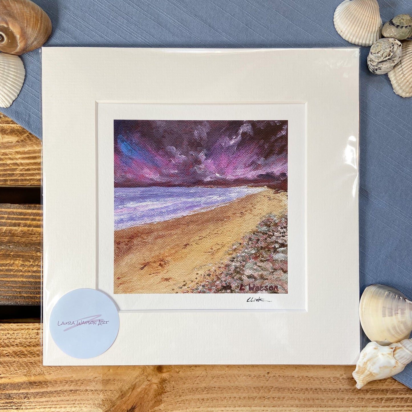 Storm Clouds over Druridge Bay giclee print