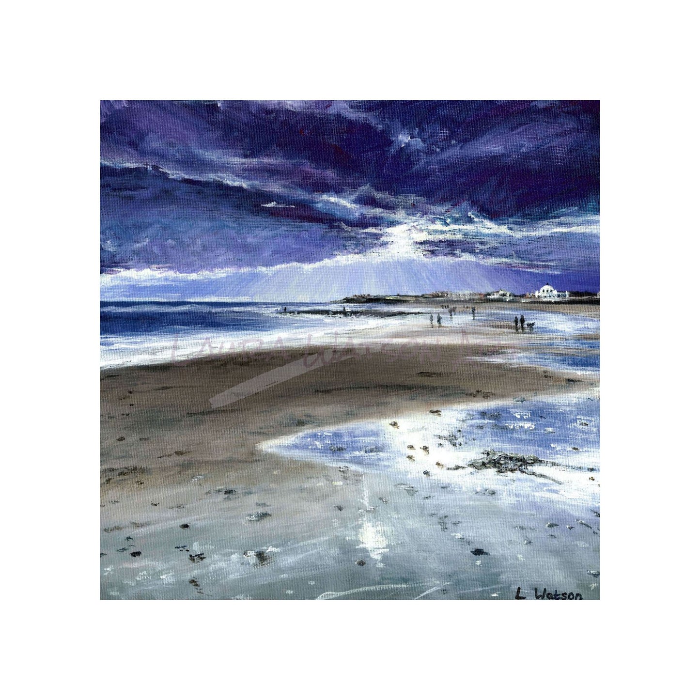 Sunlight Through the Clouds, Whitley Bay giclee print