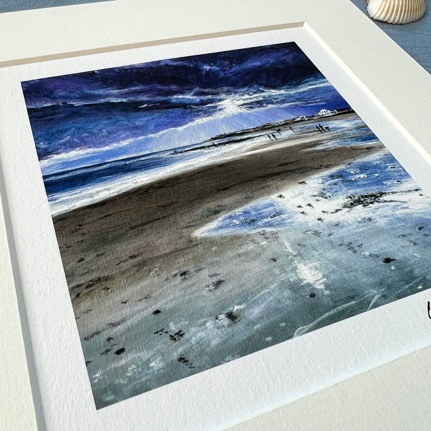 Sunlight Through the Clouds, Whitley Bay giclee print