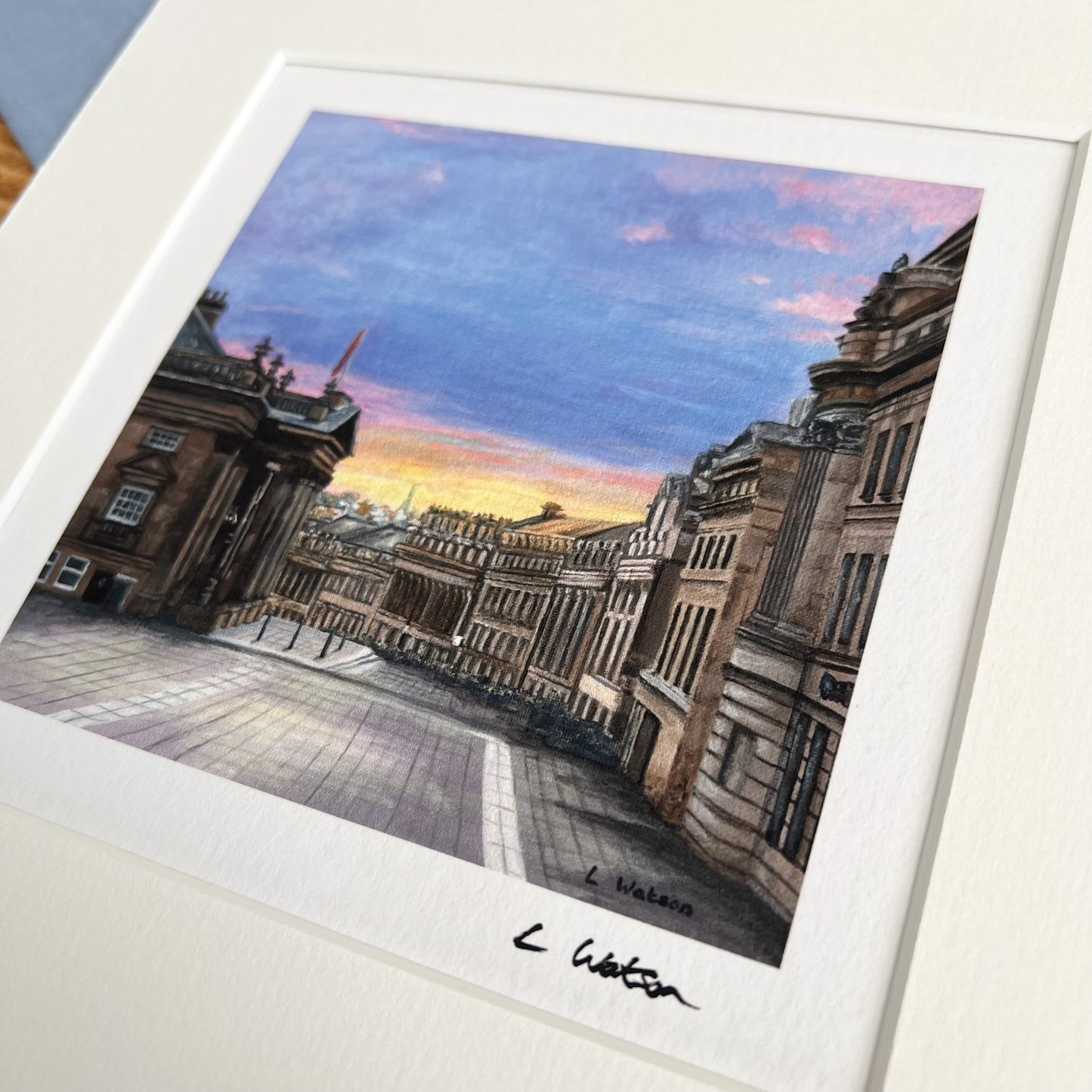 Sunrise over Grey Street giclee print