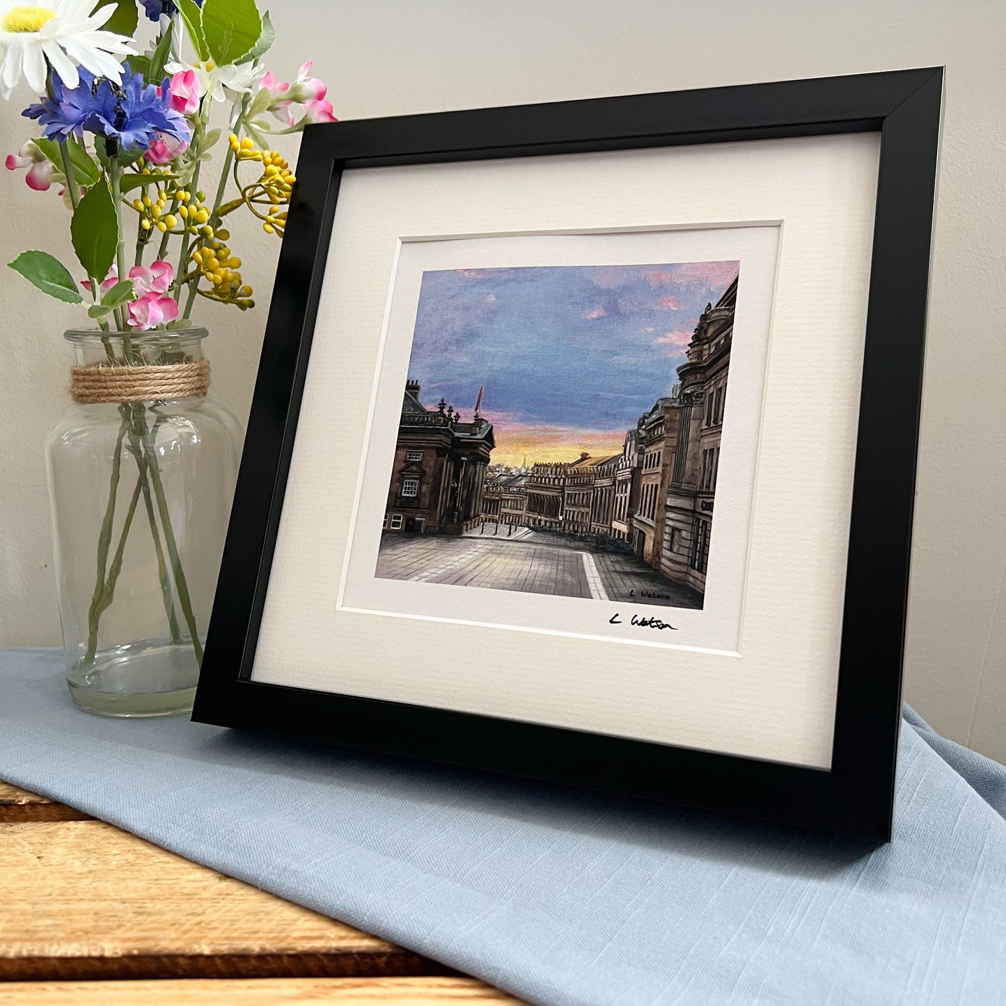 Sunrise over Grey Street giclee print