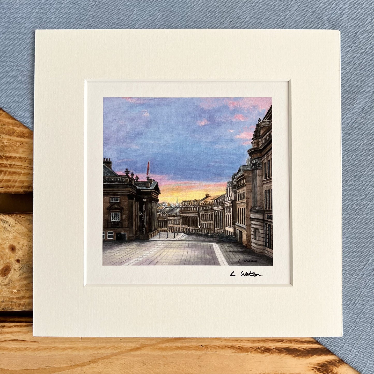 Sunrise over Grey Street giclee print