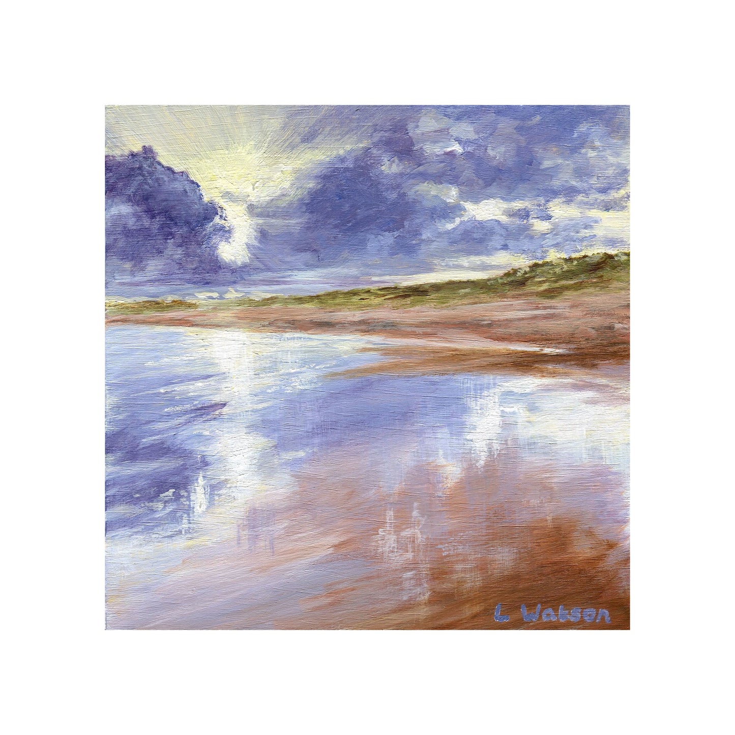 Winter Sun, Seaton Sluice giclee print