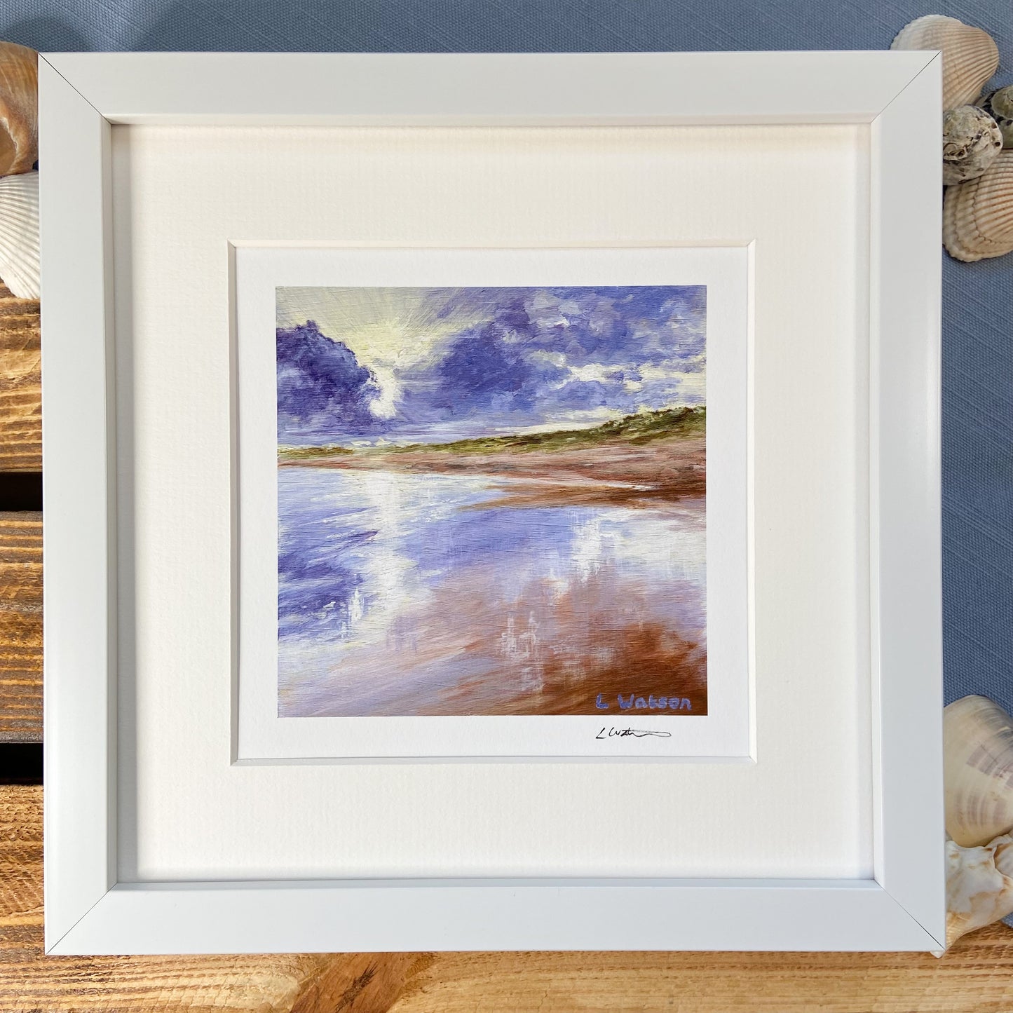 Winter Sun, Seaton Sluice giclee print