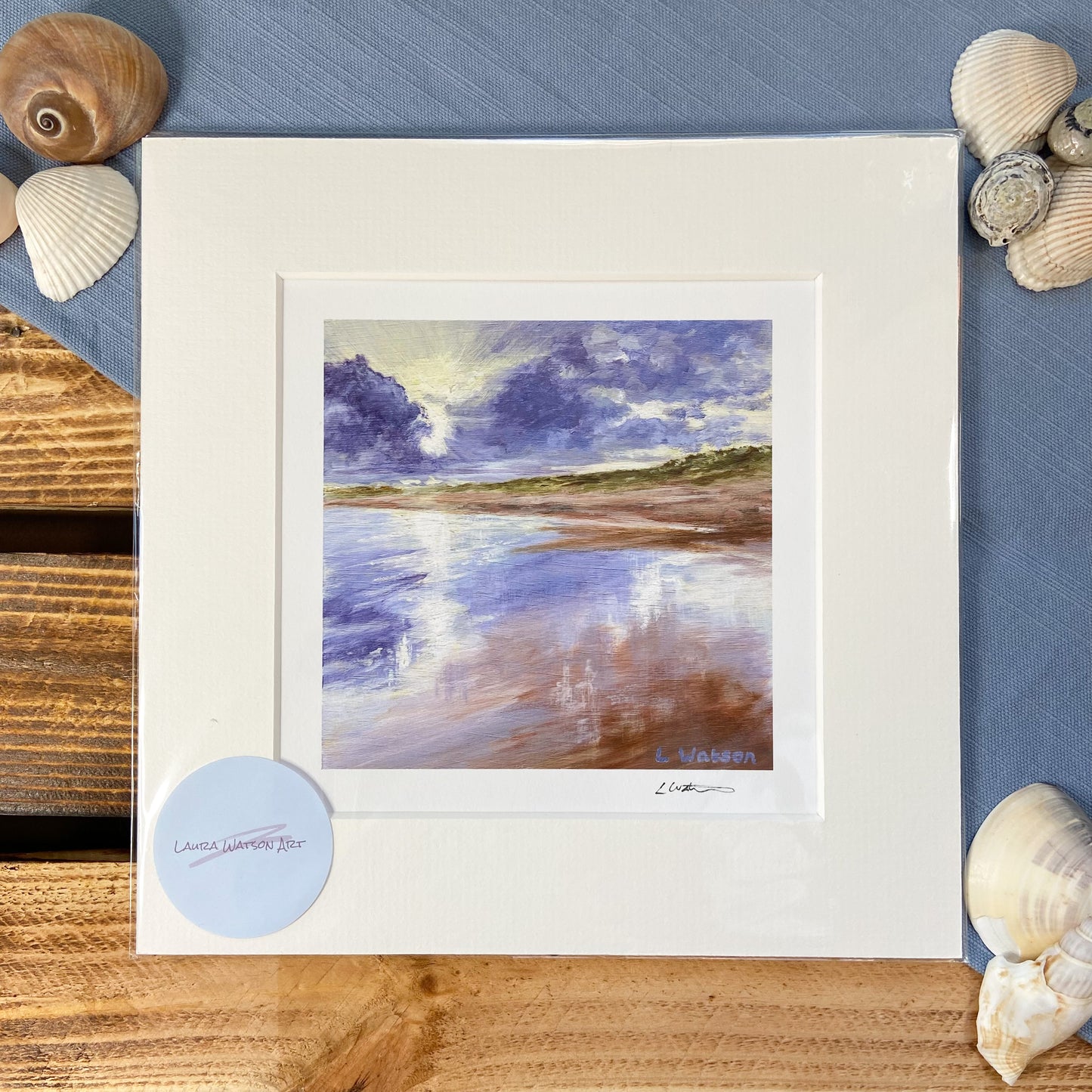 Winter Sun, Seaton Sluice giclee print